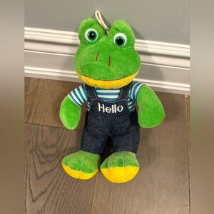 Frog plush toy 11” new with tags.